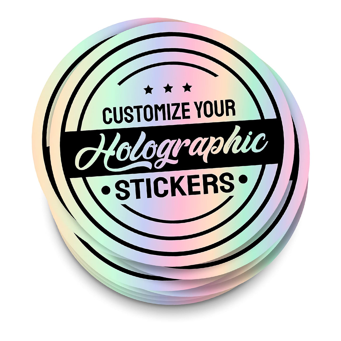 Holographic Stickers 3" x 3"