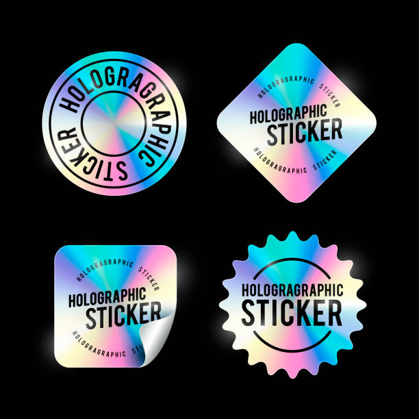 Holographic Stickers 4" x 4" (Un-laminated)